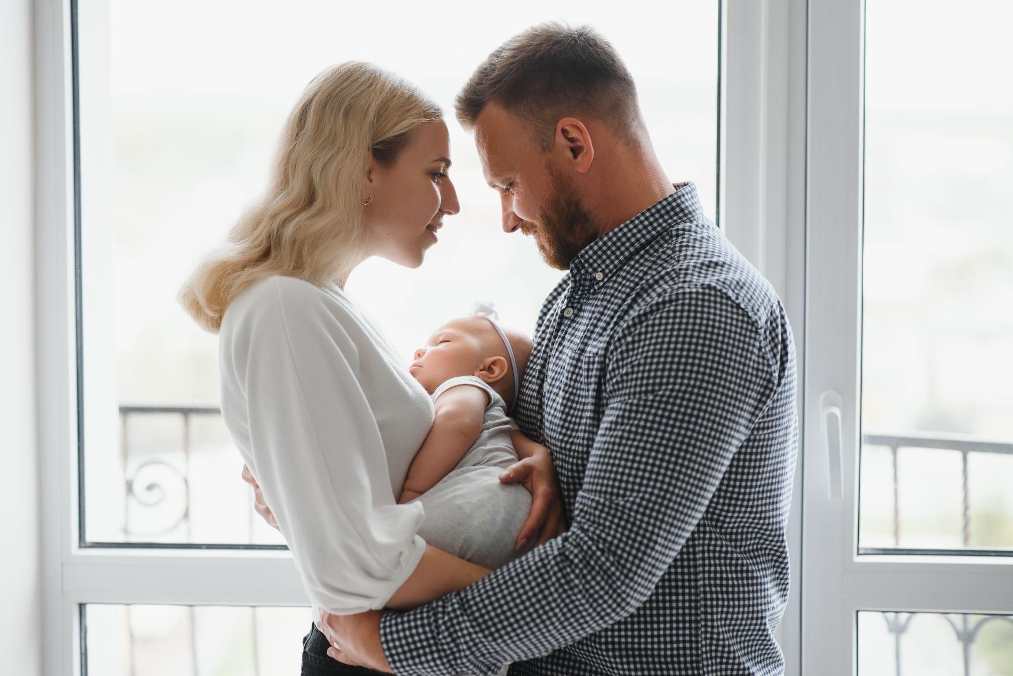 Family preparing for the arrival of a new sibling, toddler getting ready for the big day.