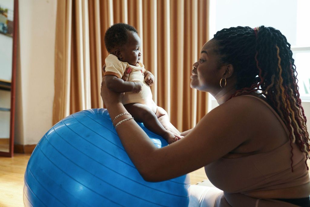 Pregnant woman practising prenatal yoga for mental and physical wellness