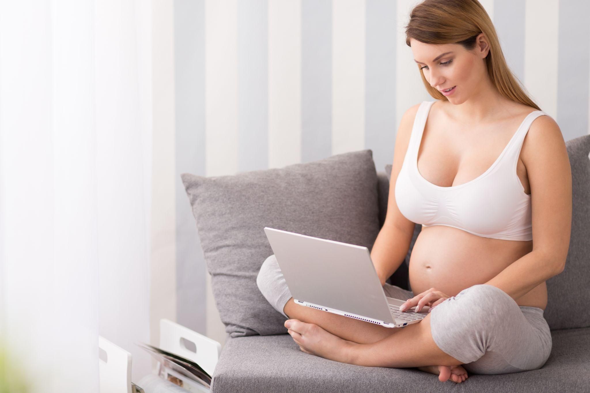 A mum-to-be working on her antenatal birth plan with her healthcare provider.